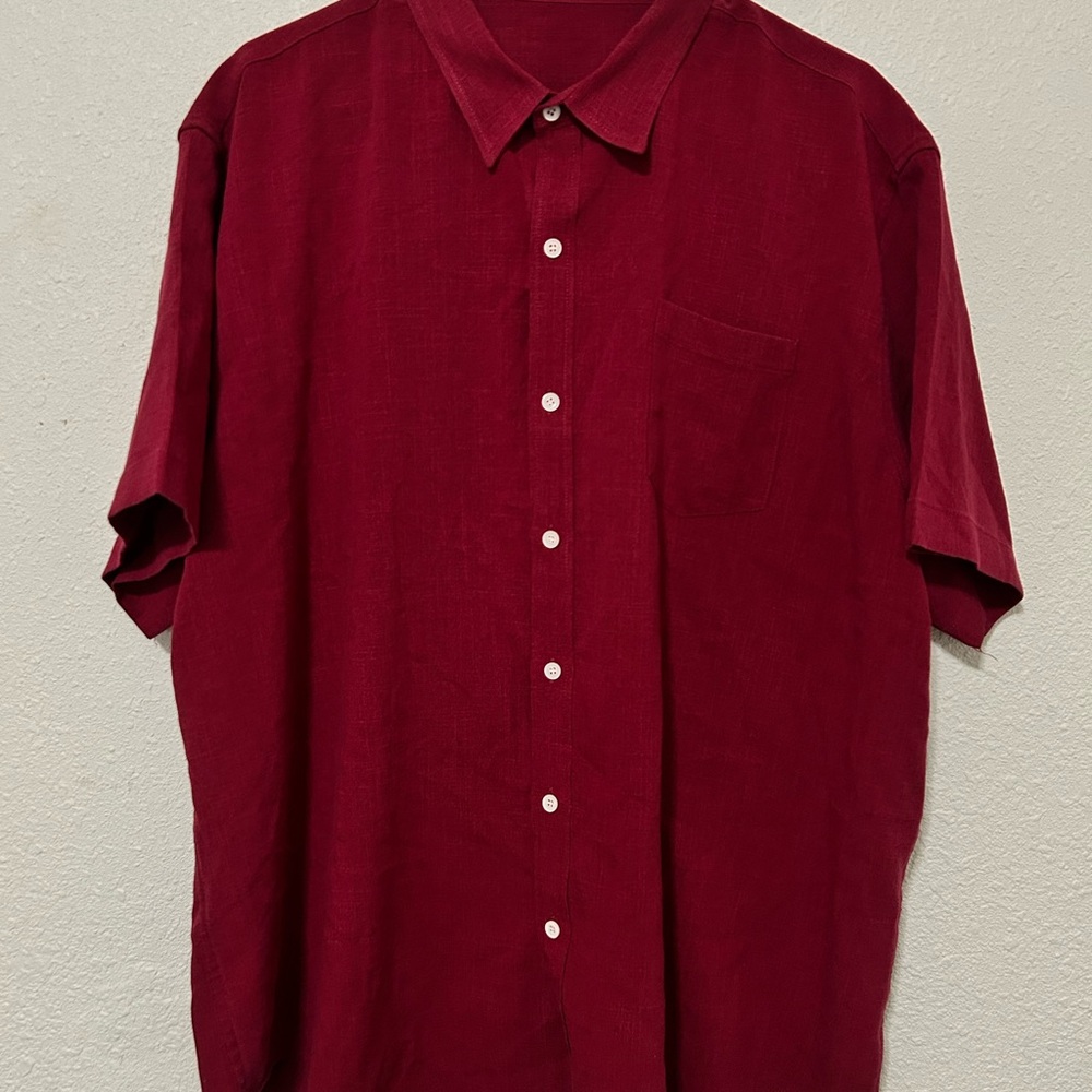 Elegant Burgundy‎ Button-Down Shirt